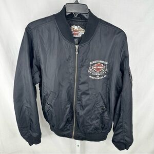 Harley-Davidson Men's Black Biker Jacket Montgomery AL Size L